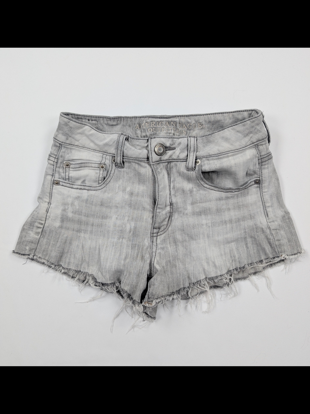 American Eagle Outfitters Gray Denim Cutoff Shorts